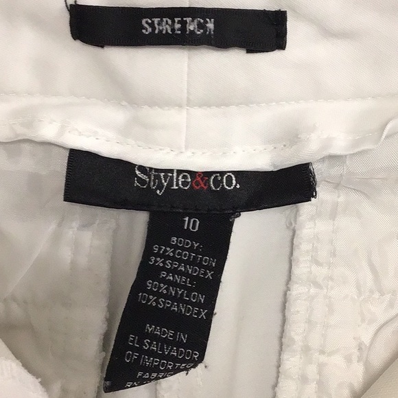 Style &co. White stretch pants - Picture 3 of 6